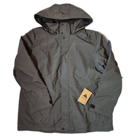 Burton Jet Set Jacket | Women’s 3X | Waterproof | True Black Heather | NWT - Picture 1 of 13